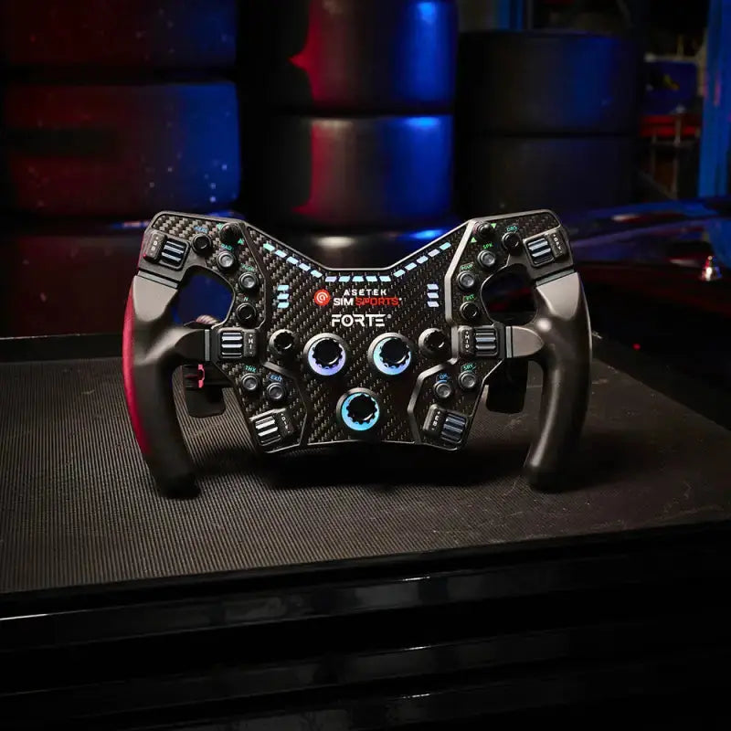Asetek SimSports - Forte Formula Button Box (Black, Aluminum) - KartKings