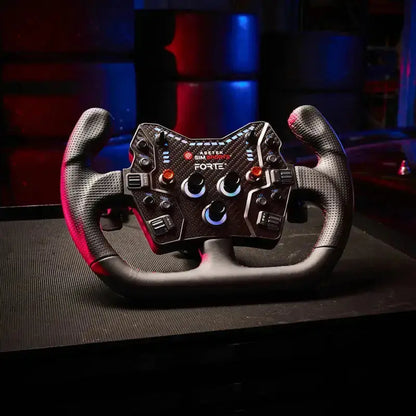 Asetek SimSports Forte GT Button Box (Black, Aluminum) - KartKings
