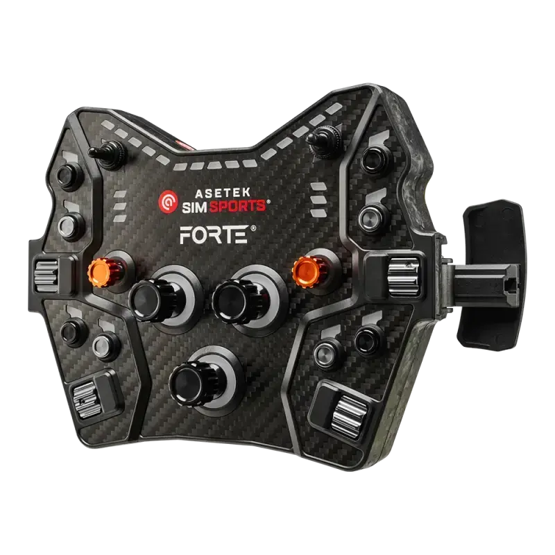 Asetek SimSports Forte GT Button Box (Black, Aluminum) - KartKings