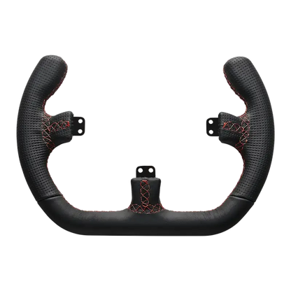 Asetek SimSports Open D Black Leather Rim