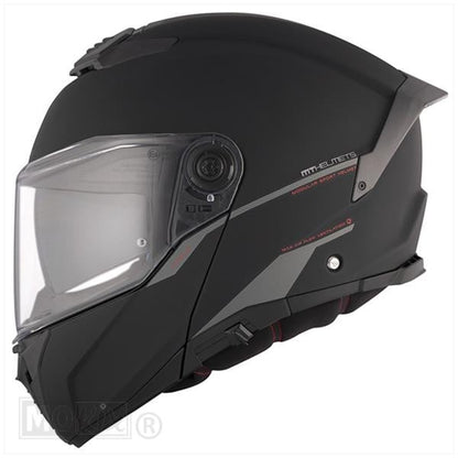 MT Helmets Systemhelm mattschwarz