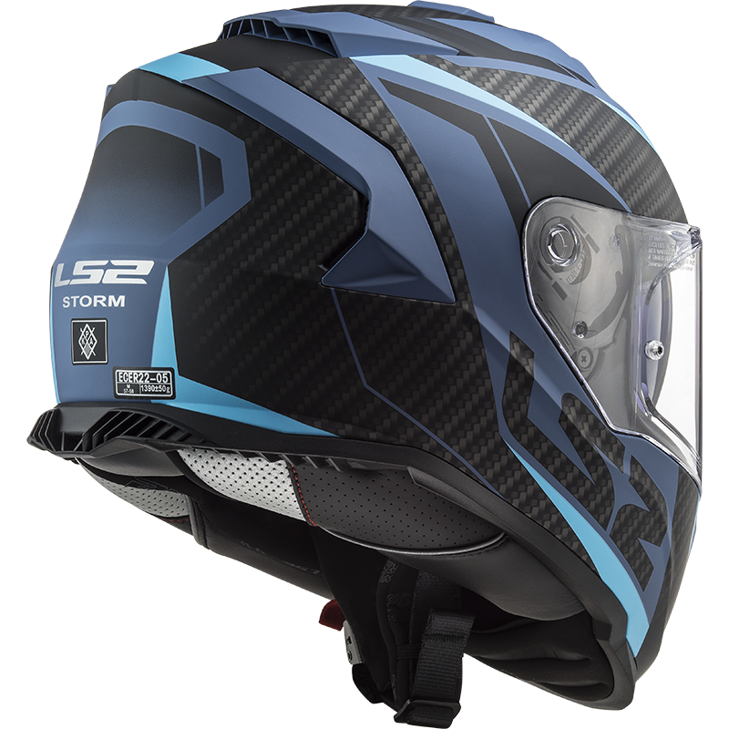 LS2 FF800 Storm II Racer Mattblau