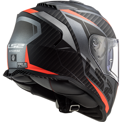 LS2 FF800 Storm II Racer Matt Titan Fluor Orange