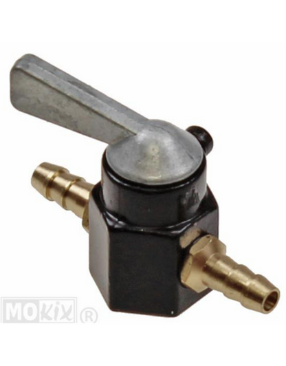 Benzine kraan tussen slang 6 mm