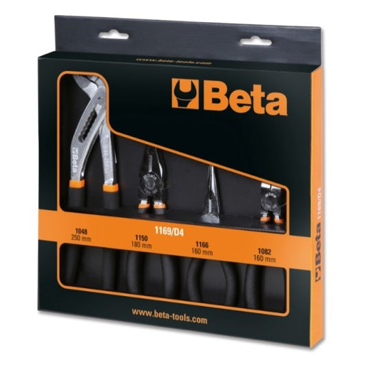 Beta Zangensatz 4-teilig (Schneiden, Spitz, Kombination, Wasserpumpe)