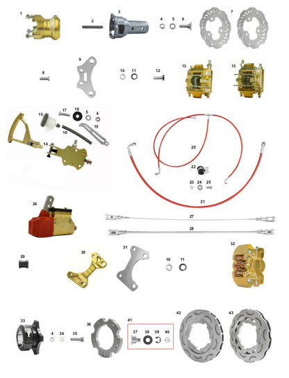 CRG Handbetätigter vorderer Bremsscheibenbolzen V06-V10