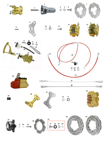 CRG Manuell betätigte vordere Bremsscheibe V10