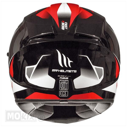 MT Helmets Blade 2 SV Fugue C1 Rot/Schwarz