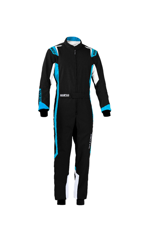 Sparco Thunder Overall schwarz/blau