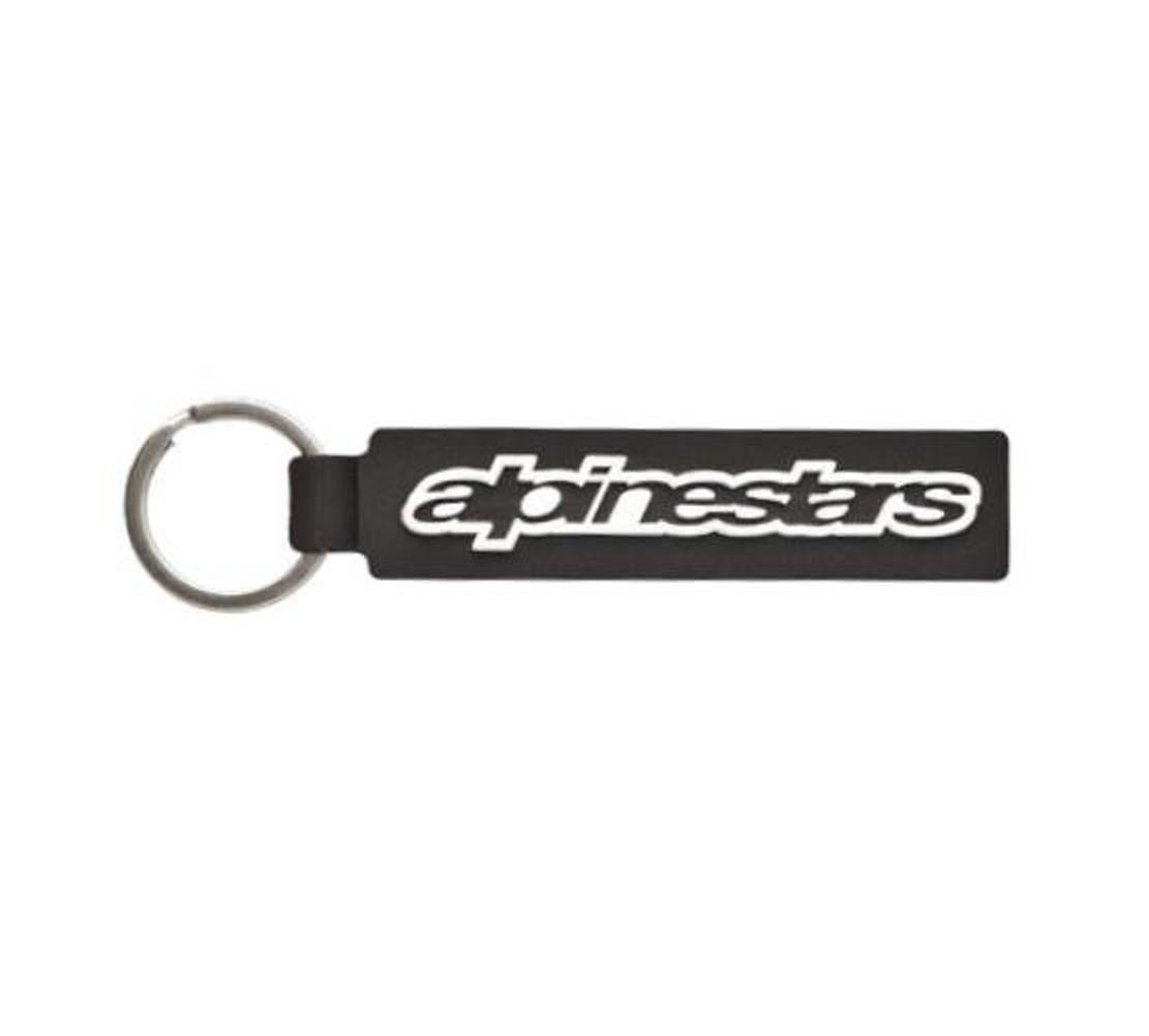 Schlüsselanhänger Alpinestars Logo Schwarz/Weiß Linear