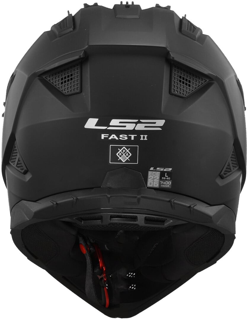 LS2 MX708 Fast II Crosshelm mattschwarz