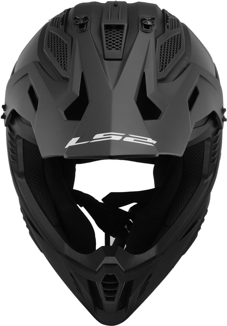 LS2 MX708 Fast II Crosshelm mattschwarz
