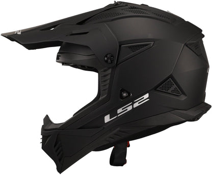 LS2 MX708 Fast II Crosshelm mattschwarz