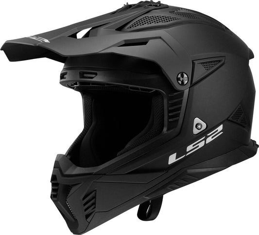 LS2 MX708 Fast II Crosshelm mattschwarz