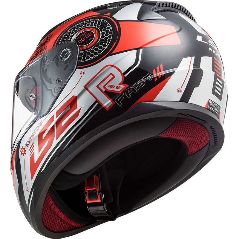 LS2 FF353 Rapid Stratus Schwarz/Rot/Silber