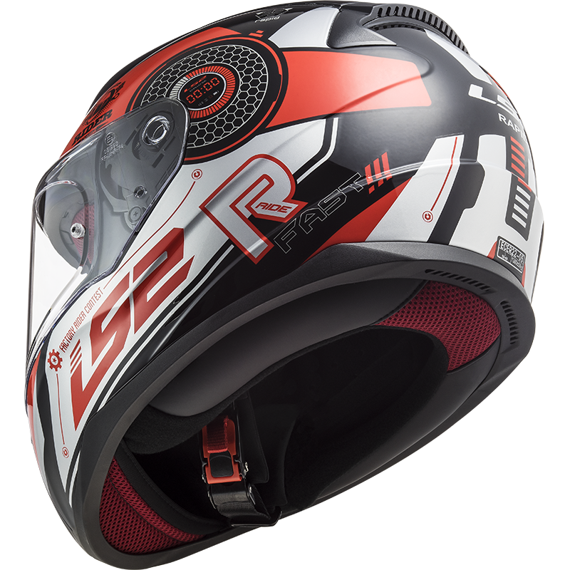 LS2 FF353 Rapid Stratus Schwarz/Rot/Silber