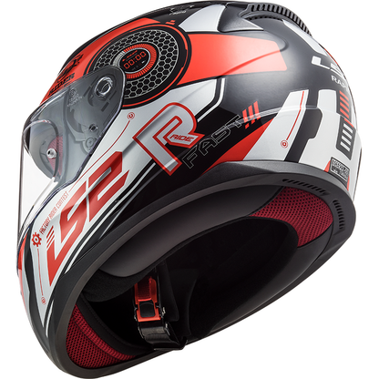 LS2 FF353 Rapid Stratus Schwarz/Rot/Silber