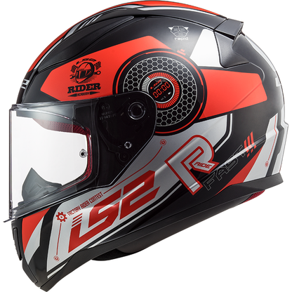 LS2 FF353 Rapid Stratus Schwarz/Rot/Silber