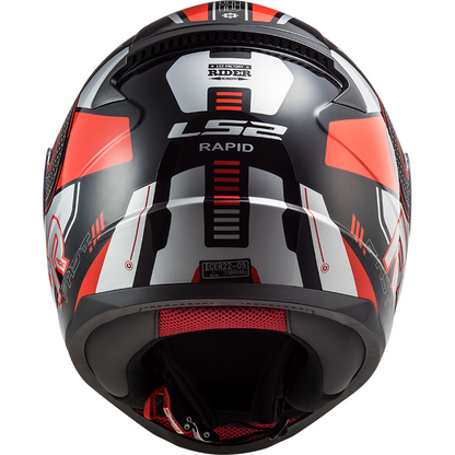 LS2 FF353 Rapid Stratus Schwarz/Rot/Silber