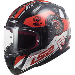 LS2 FF353 Rapid Stratus Schwarz/Rot/Silber