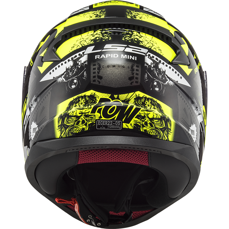 LS2 FF353 Rapid mini Kinderhelm Vignette schwarz/fluoreszierend gelb