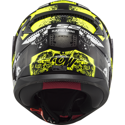 LS2 FF353 Rapid mini Kinderhelm Vignette schwarz/fluoreszierend gelb
