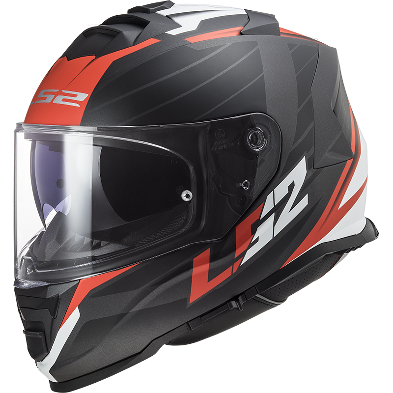 LS2 FF800 Strom II Nerve - Mattschwarz Rot