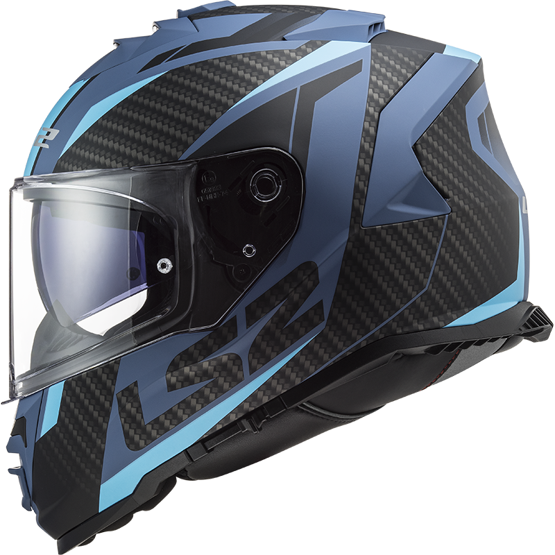 LS2 FF800 Storm II Racer Mattblau
