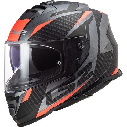 LS2 FF800 Storm II Racer Matt Titan Fluor Orange
