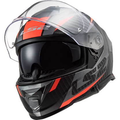 LS2 FF800 Storm II Racer Matt Titan Fluor Orange