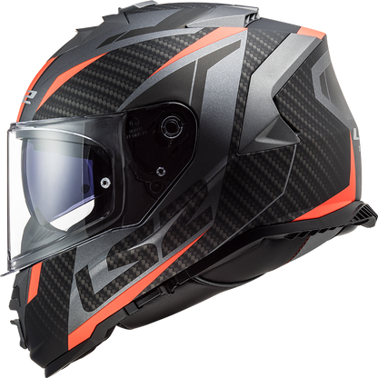 LS2 FF800 Storm II Racer Matt Titan Fluor Orange