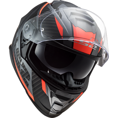 LS2 FF800 Storm II Racer Matt Titan Fluor Orange