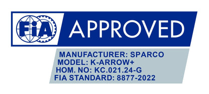 Sparco K -Arrow+ (FIA 8877-2022) Karthandschuhe Weiß / Schwarz
