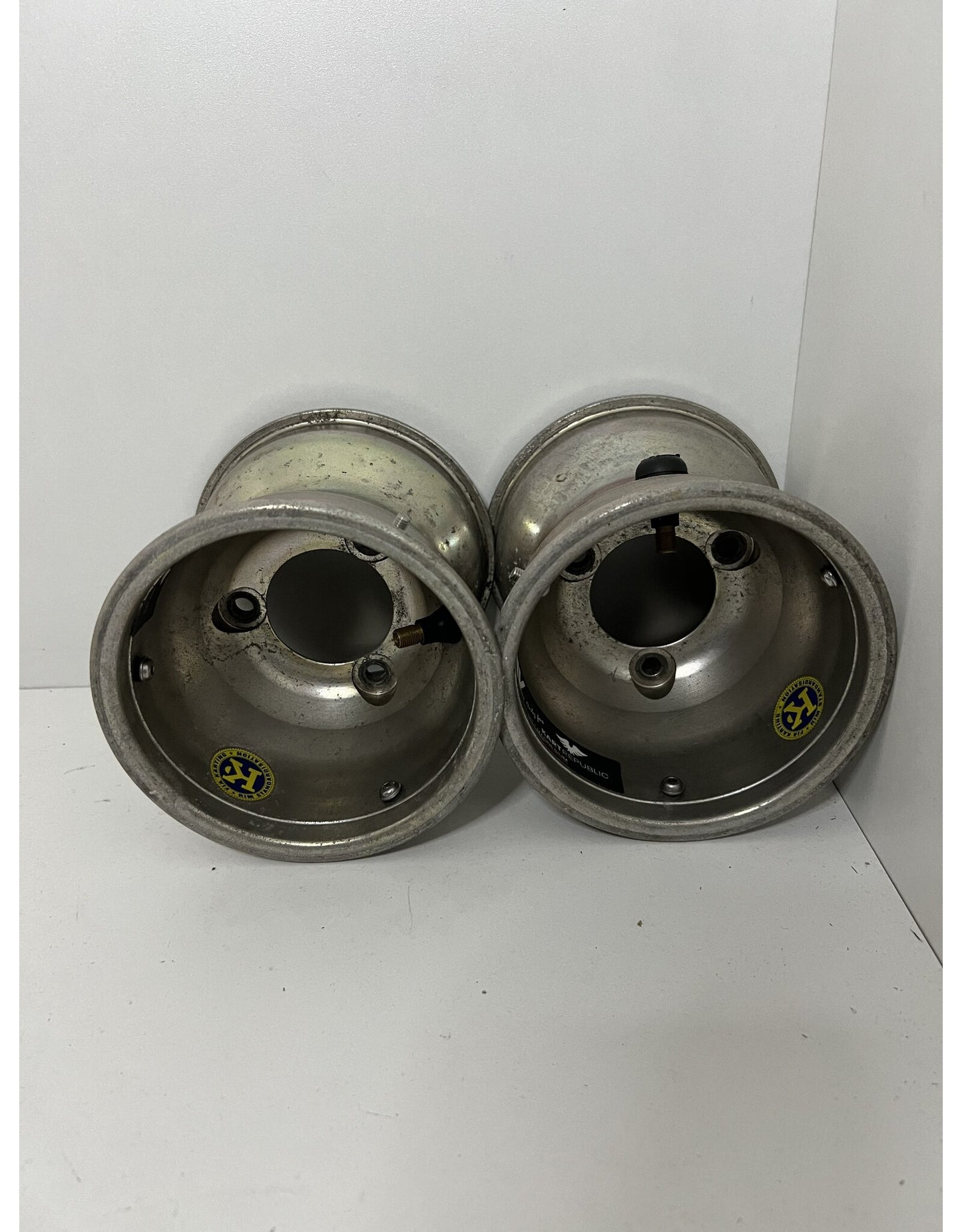 Gebruikt Kart Republic magnesium voorvelgen set 132mm steek 69mm