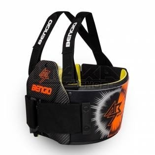 Bengio AB7 Rippenschutz FIA 8870-2018 Zulassung Fluoreszierendes Orange