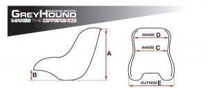 Greyhound standard design 2020 kart stoel - KartKings