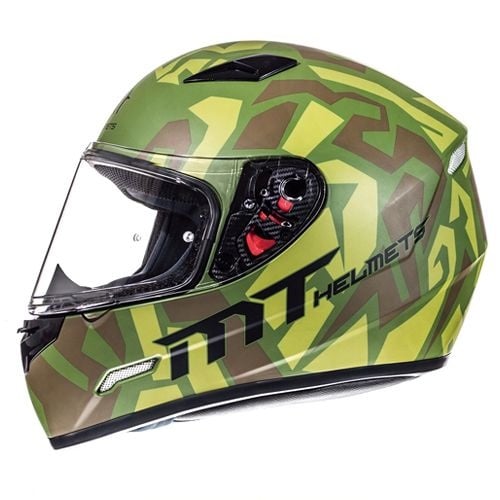 MT Helmets Mugello Leopard Military Grün