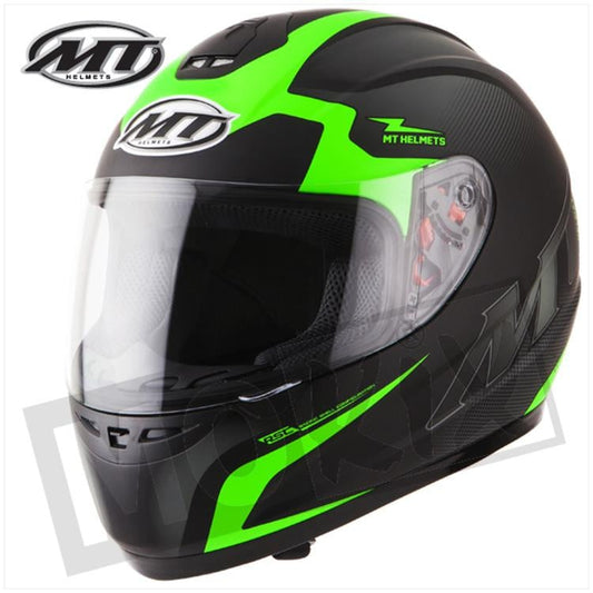 MT Helmets Thunder 2 Squad Schwarz Fluoreszierend Grün
