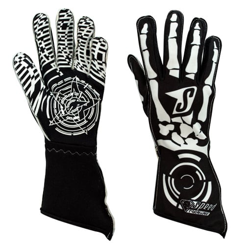 Misano G-1 Speed Handschuhe Schwarz/Weiß