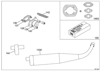 Iame 60CC Swift exhaust gasket