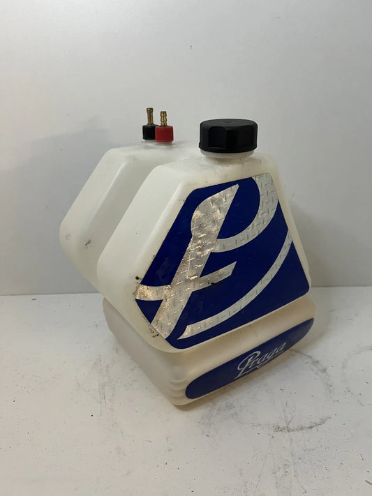 Gebruikte KG tank 8,5 liter met Praga stickers - KartKings