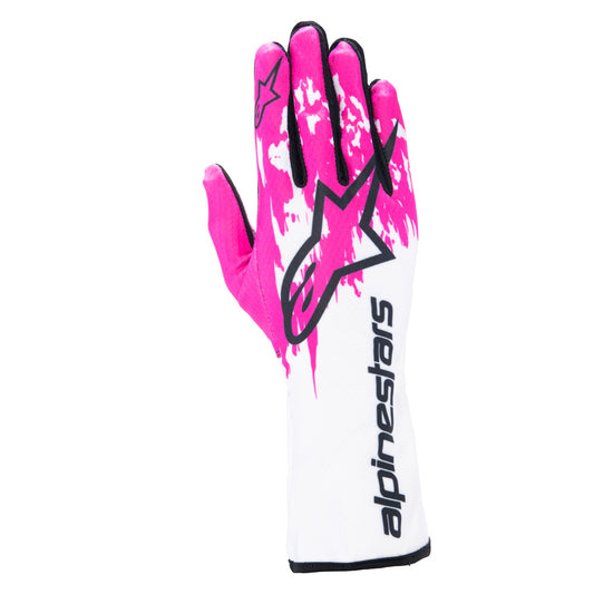 Alpinestars Tech 1-K V3 Weiß / Rosa (FIA-KARTING)