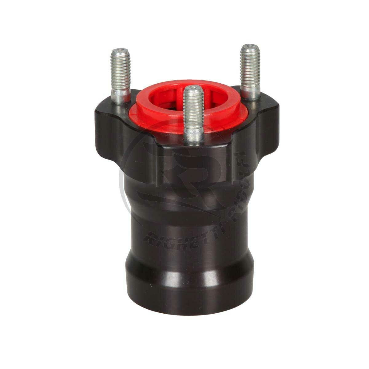 RR Vorderradnabe schwarz Aluminium 75 x 25MM
