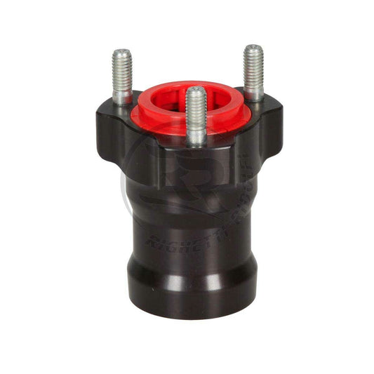 RR Vorderradnabe schwarz Aluminium 75 x 25MM