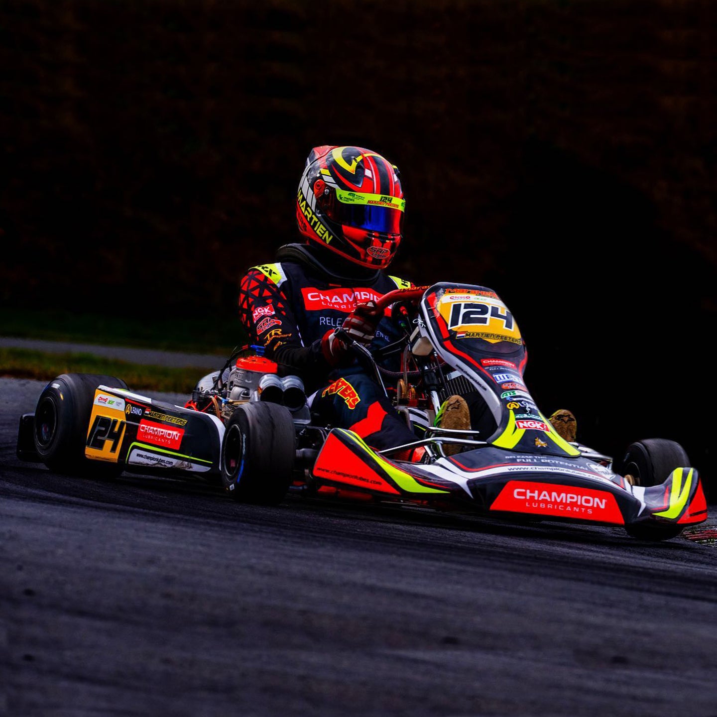 Benutzerdefiniertes Karting-Aufkleberset-Design