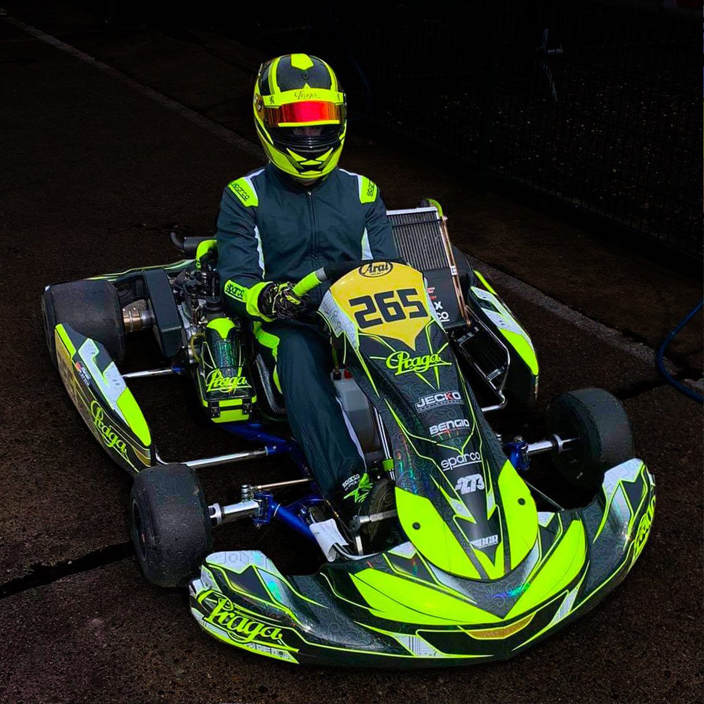 Benutzerdefiniertes Karting-Aufkleberset-Design