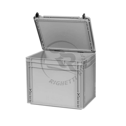 RR Aufbewahrungsbox Kunststoff mit verschließbarem Deckel Innenmaß 37x27x19,7cm