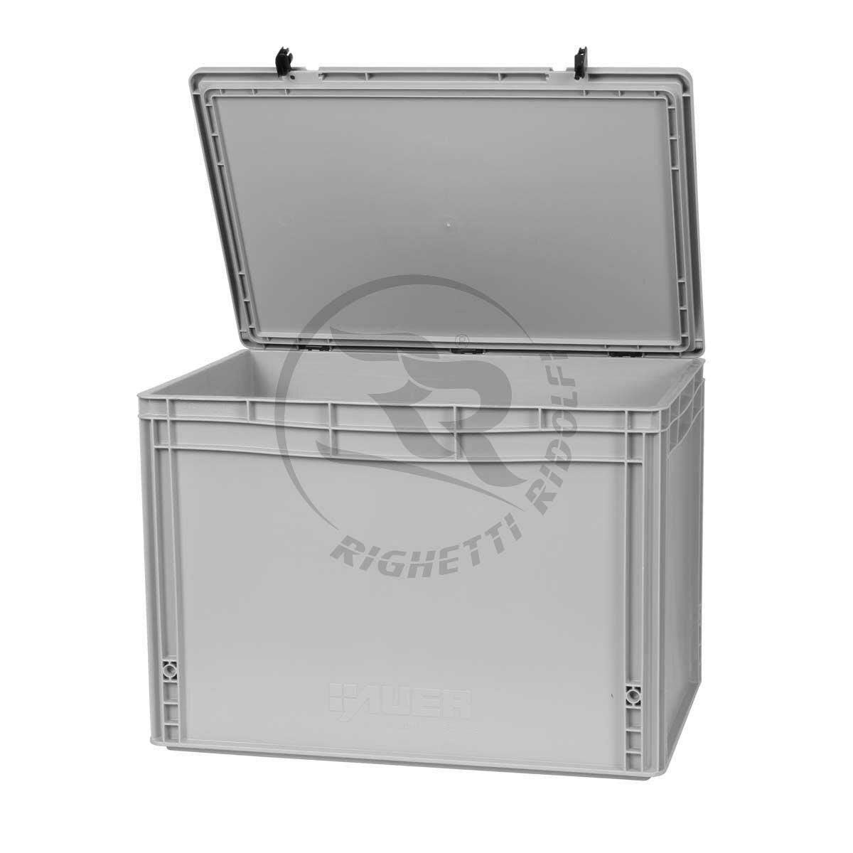 RR Lagerbox Kunststoff mit verschließbarem Deckel Innenmaß 57x37x40,7cm
