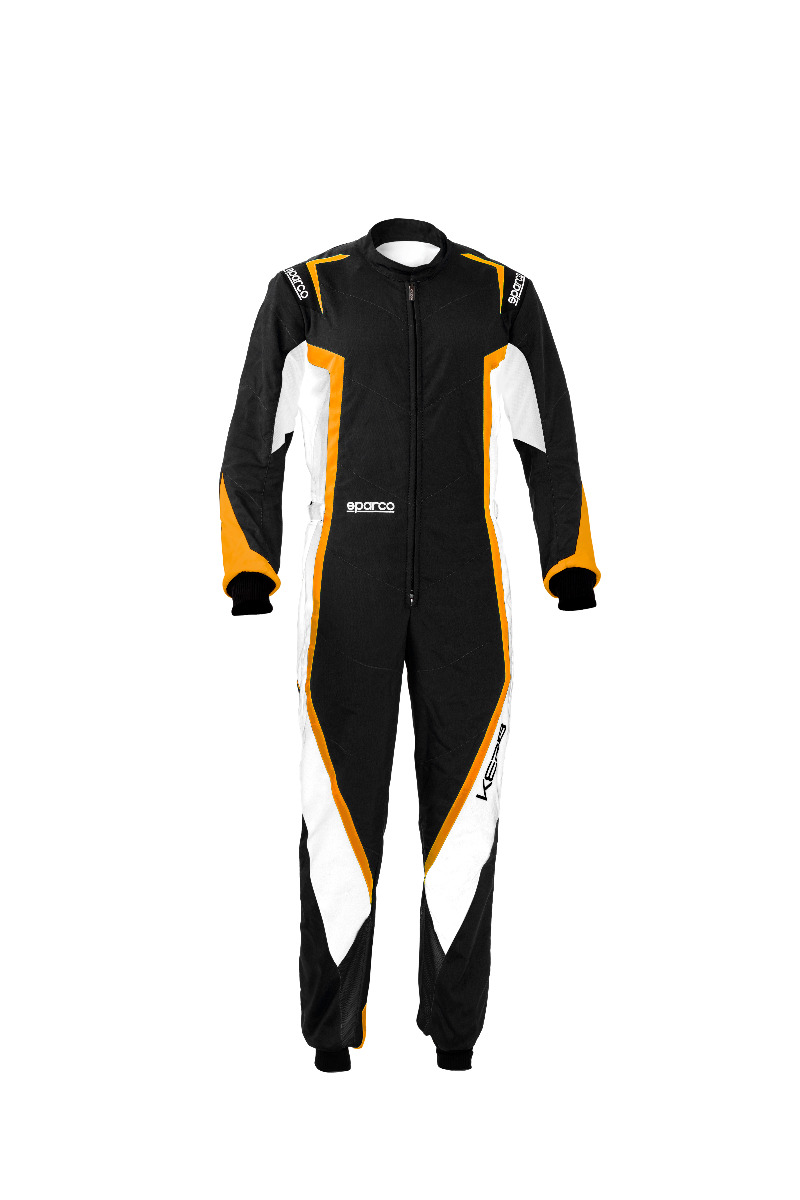 Sparco Bordsteinoverall schwarz/orange/weiß