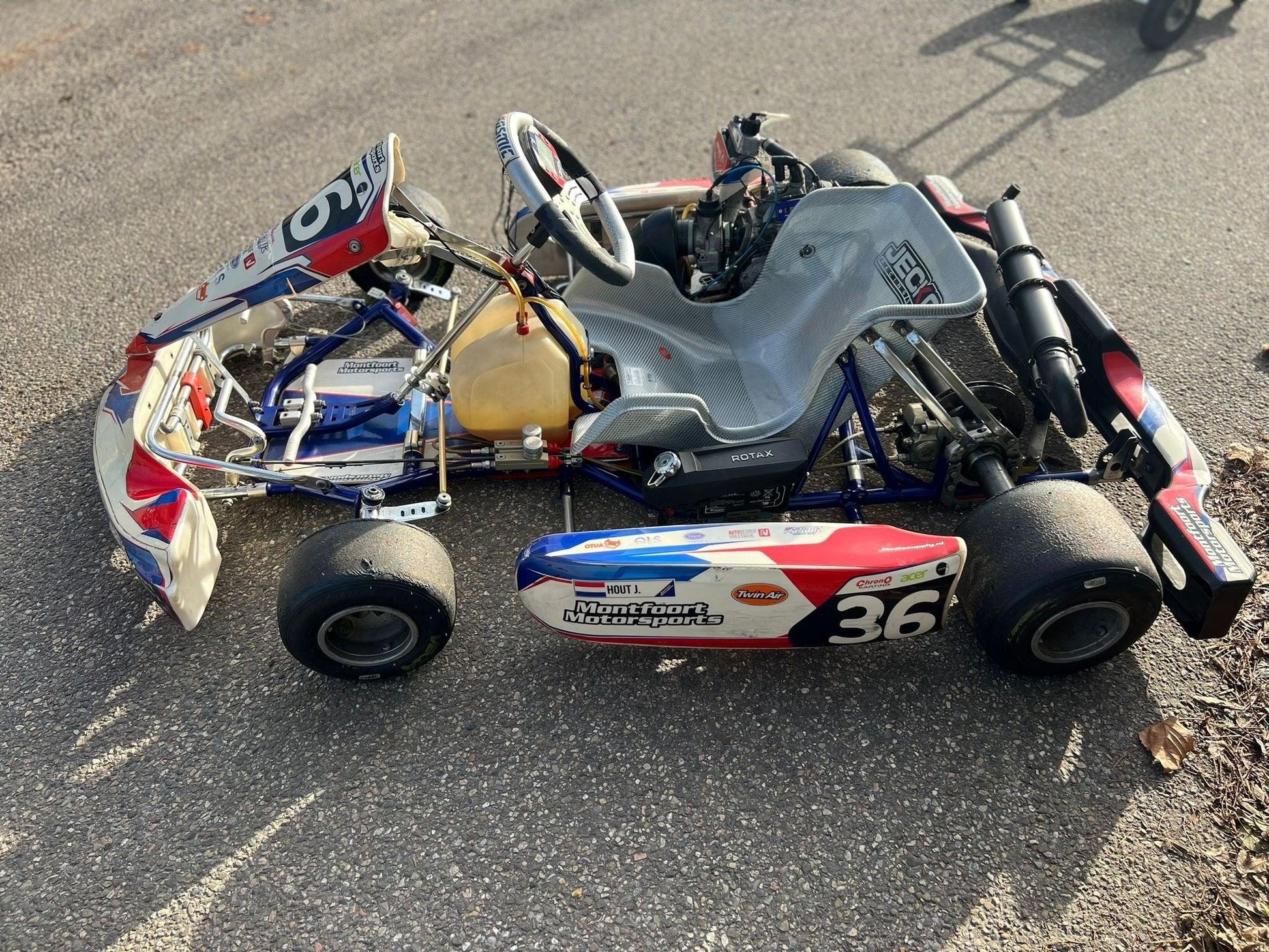 Gebruikt OTK Kosmic met Rotax Senior EVO 1 en Mychron laptimer - KartKings
